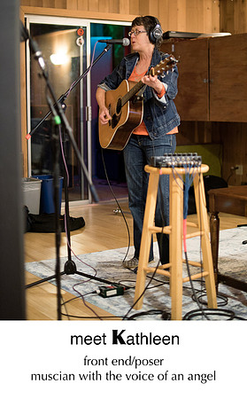 Kathleen in the Studio